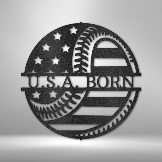 America's Pastime (Baseball) - Metal Sign