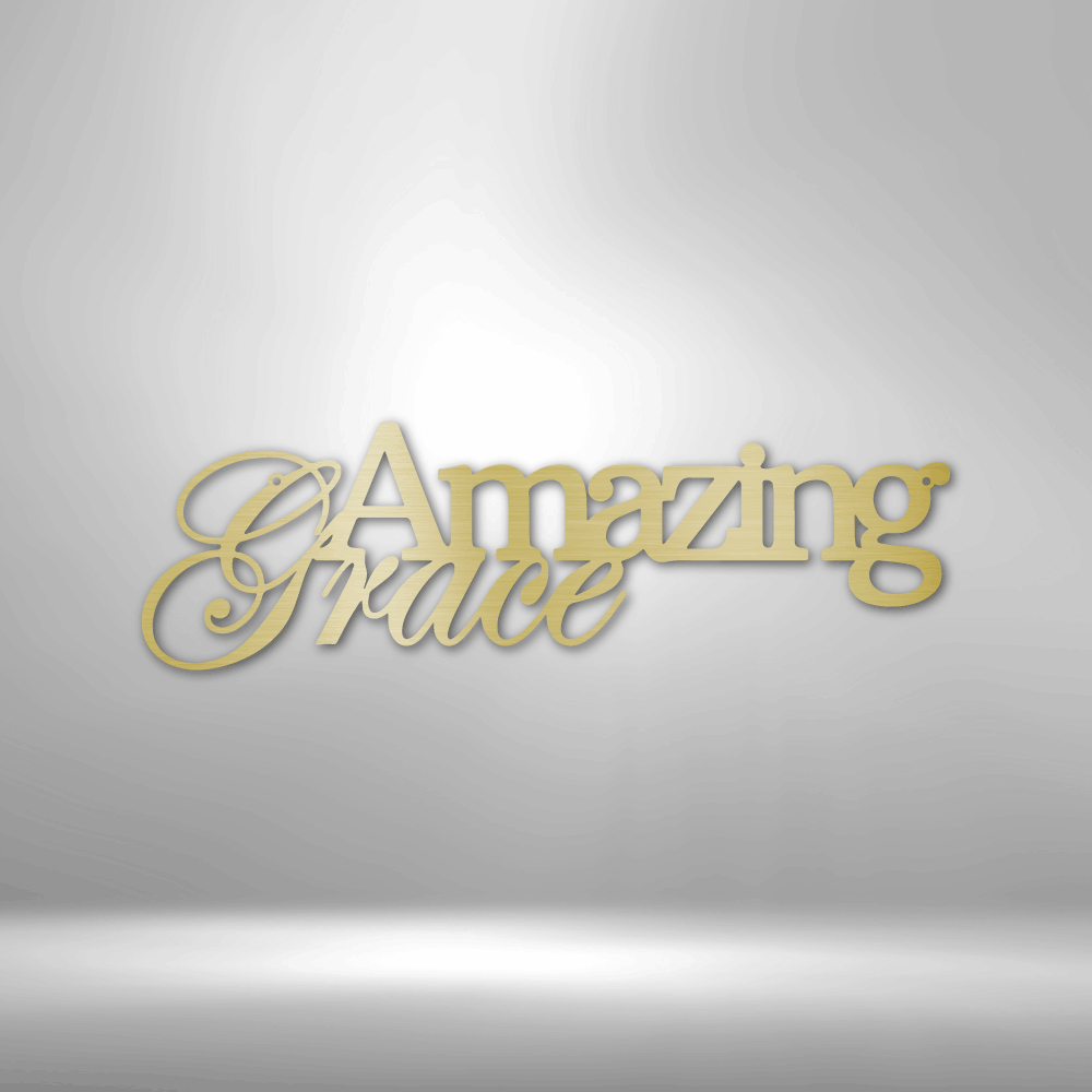 Amazing Grace - Steel Sign