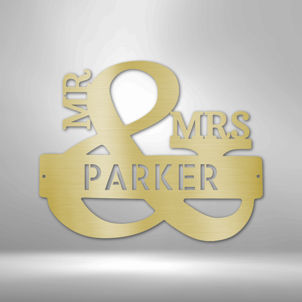 Couples Monogram - Steel Sign