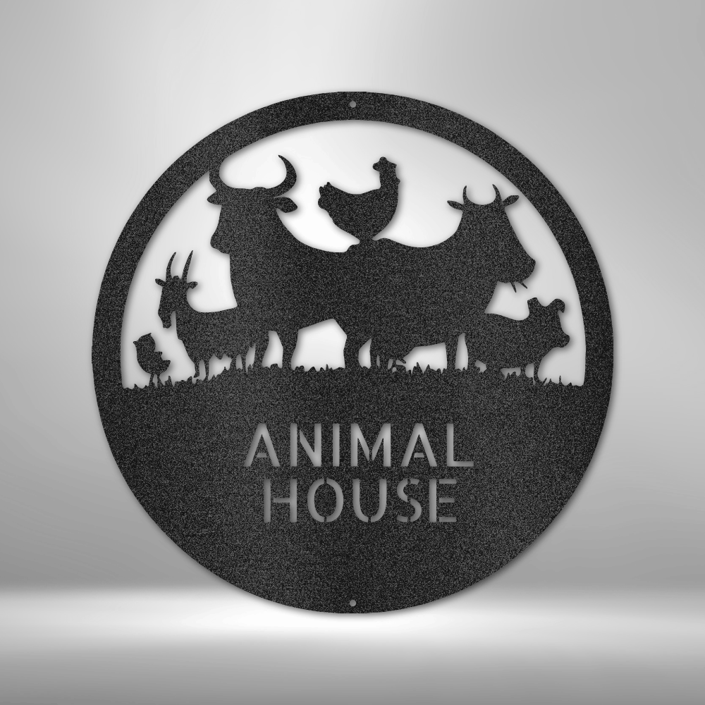 Animal House Monogram - Steel Sign