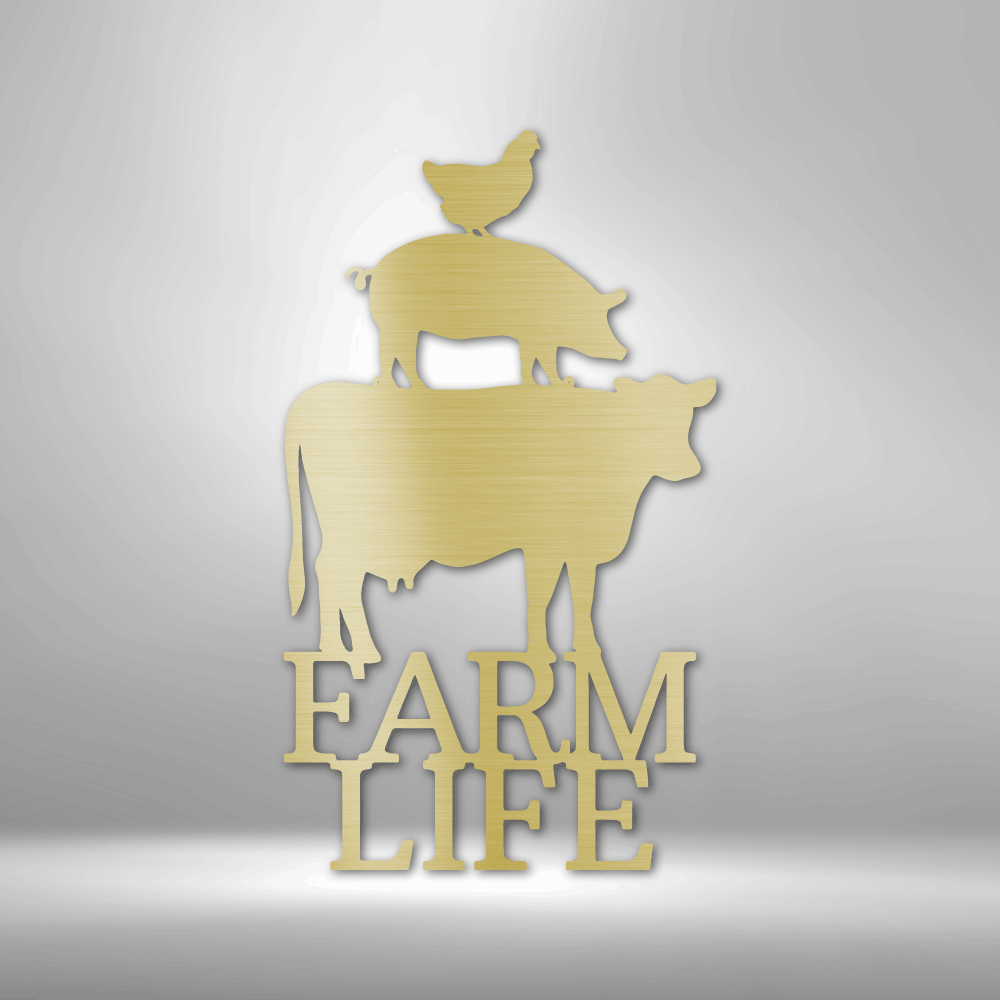 Farm Life Animals - Steel Sign