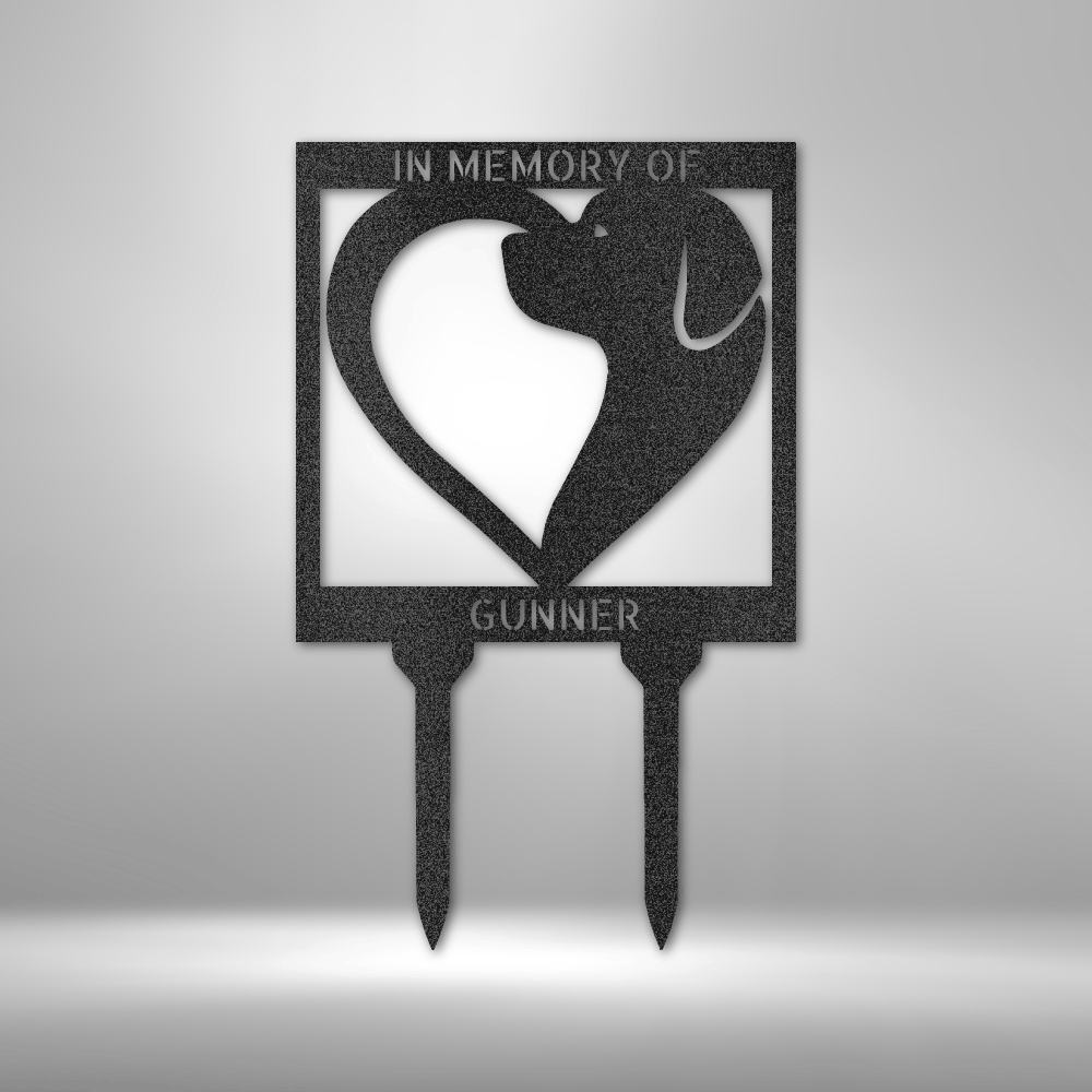 Dog / Cat Love Stake - Steel Sign