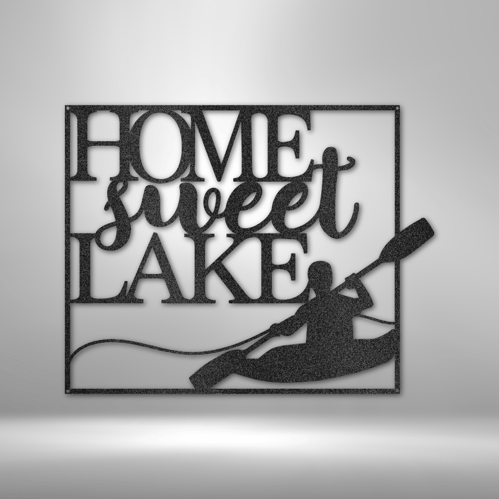 Kayaking Lake Life - Steel sign