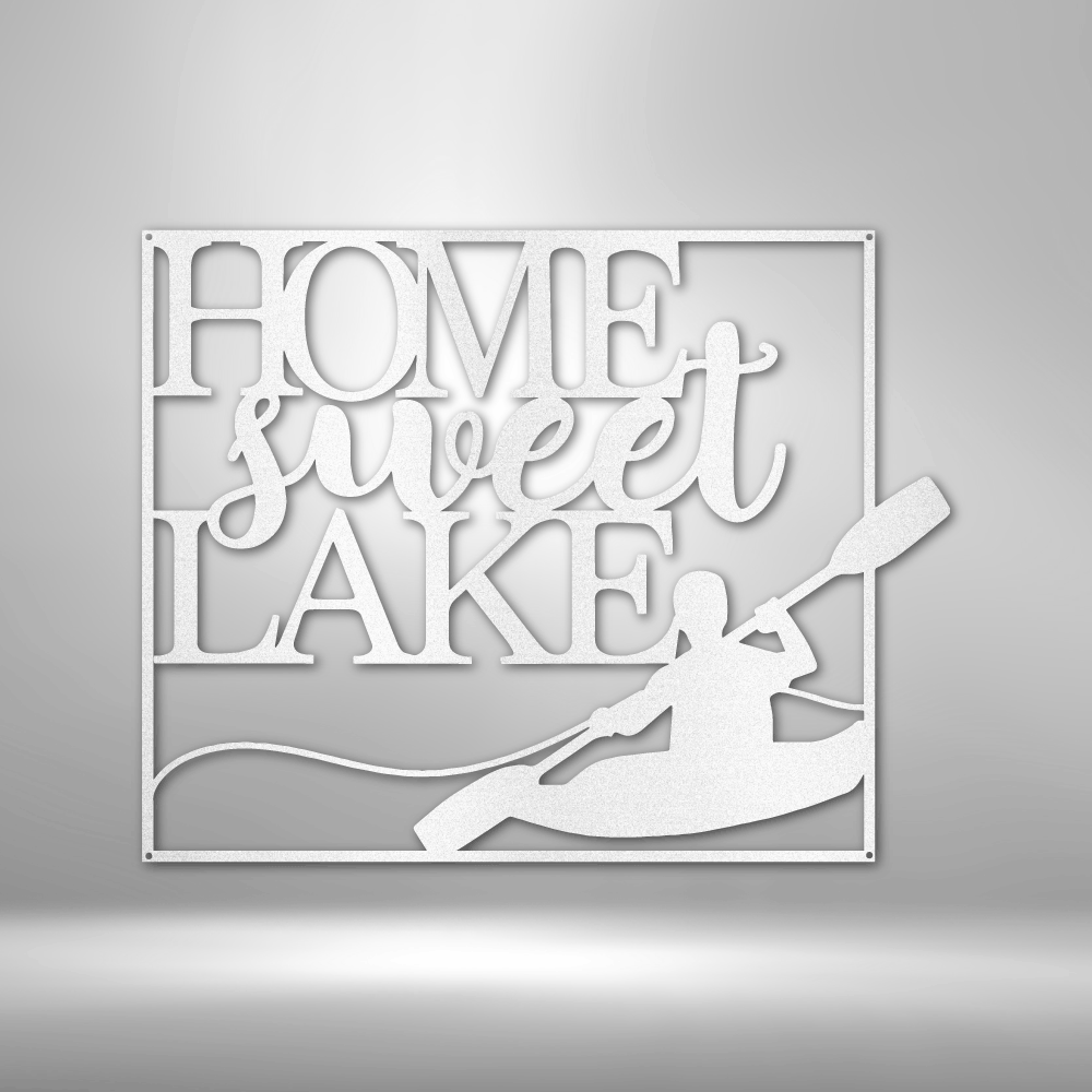 Kayaking Lake Life - Steel sign