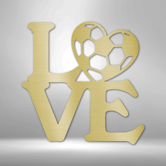 Soccer Love - Steel Sign