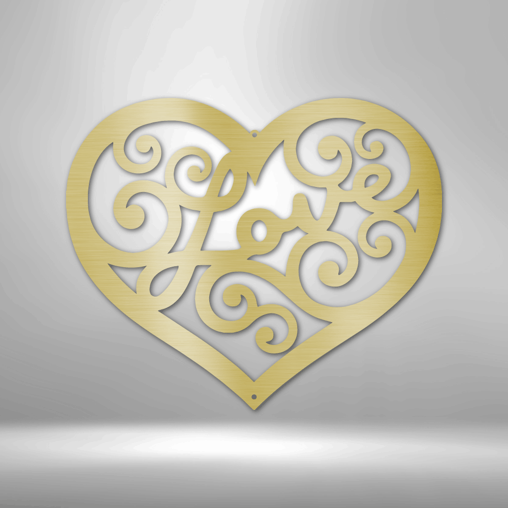 Love Swirl - Steel Sign