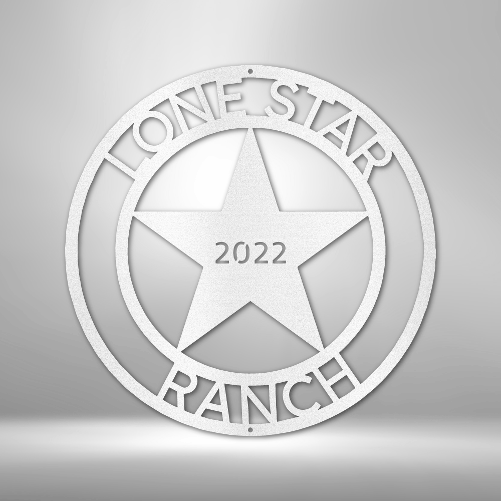 LoneStar 2 Monogram - Steel Sign