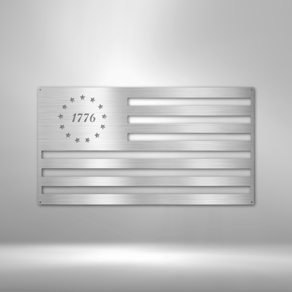 1776 Flag - Steel Sign