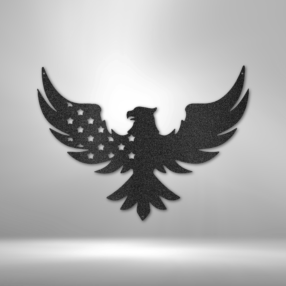 Patriotic Eagle - Steel Sign