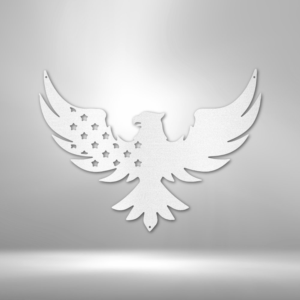 Patriotic Eagle - Steel Sign