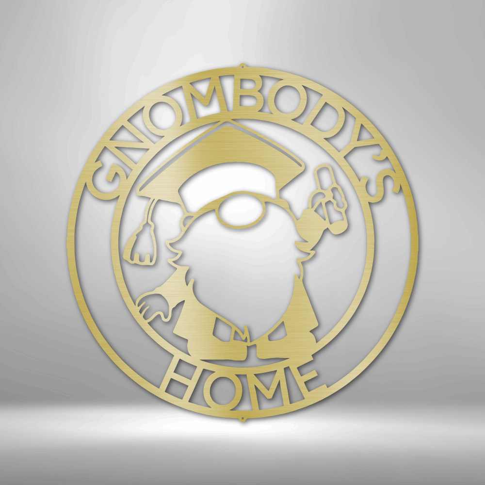 Gnome Ring Monogram - Steel Sign